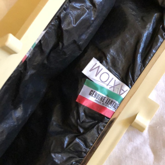 LEATHER CLUTCH BAG from Italy - Picture 2 of 3